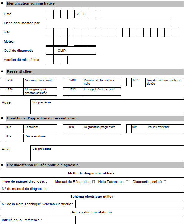 Fiche diagnostic