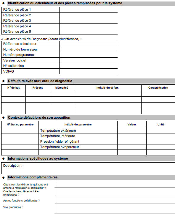 Fiche diagnostic