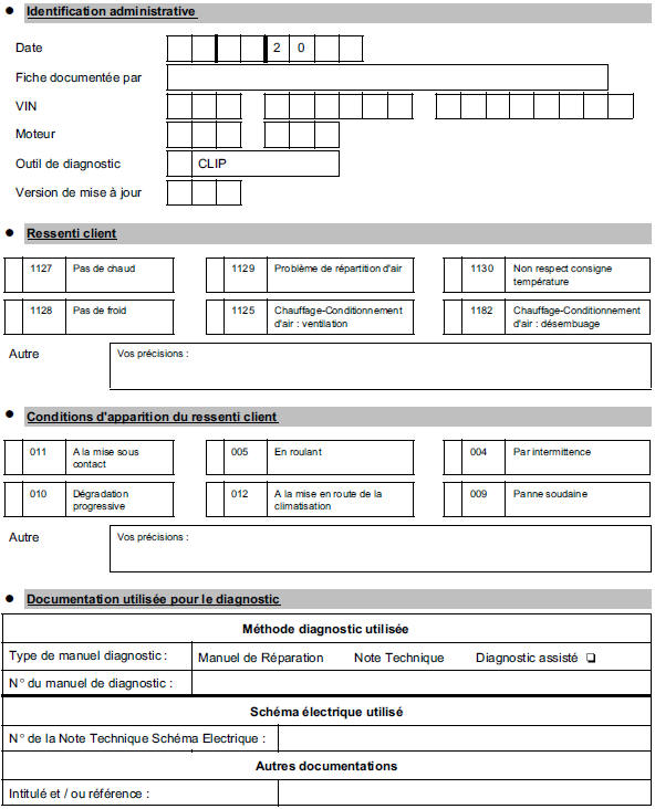 Fiche diagnostic