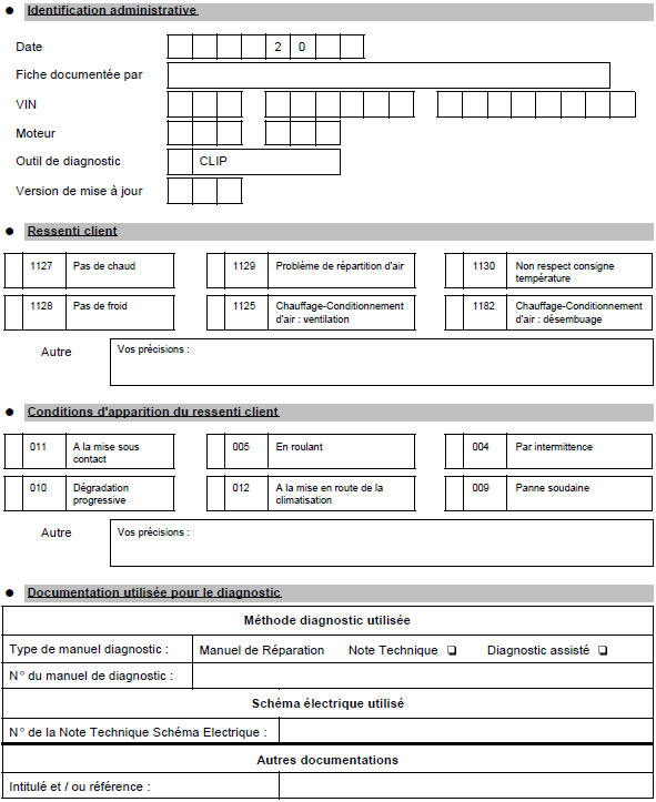 Fiche diagnostic