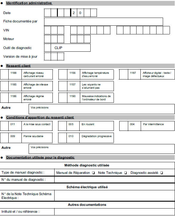 Fiche diagnostic